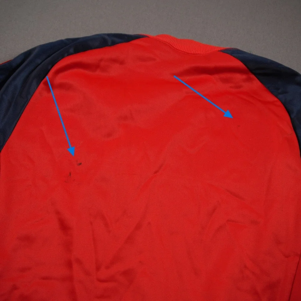 Vintage 70s Adidas ATP Keyrolan Three Stripe Raglan Men Track Jacket L Red Blue